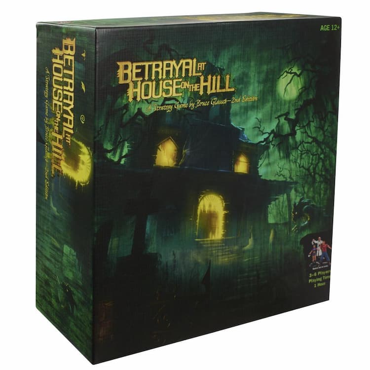 Avalon Hill Betrayal at House on the Hill Second Edition Cooperative Board Game, for Ages 12 and Up for 3-6 Players