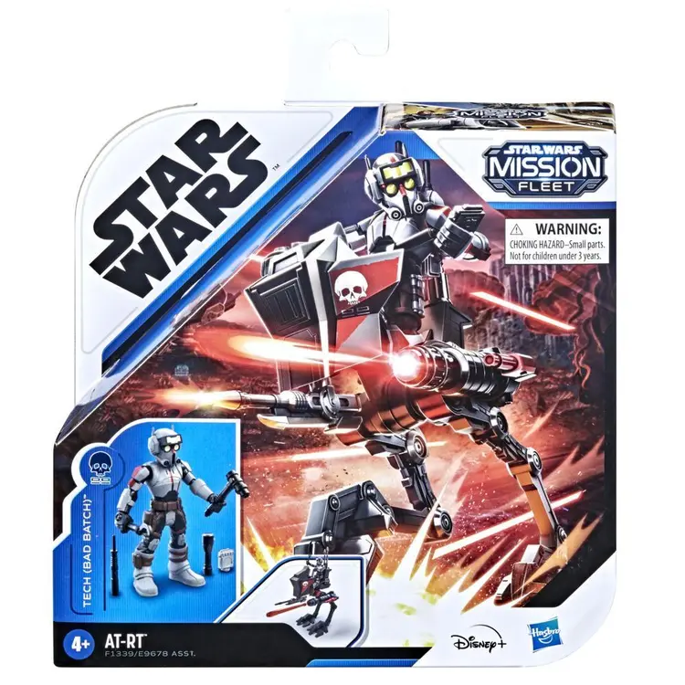 Star Wars Mission Fleet Expedition Class Tech (Bad Batch) AT-RT Ambush 2.5-Inch-Scale Figure and Vehicle, Ages 4 and Up