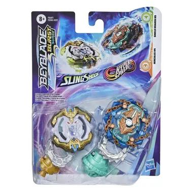 Beyblade Burst Surge Dual Collection Pack Hypersphere Shield Kraken K5 and Slingshock Hercules H4 Battling Game Top Toys
