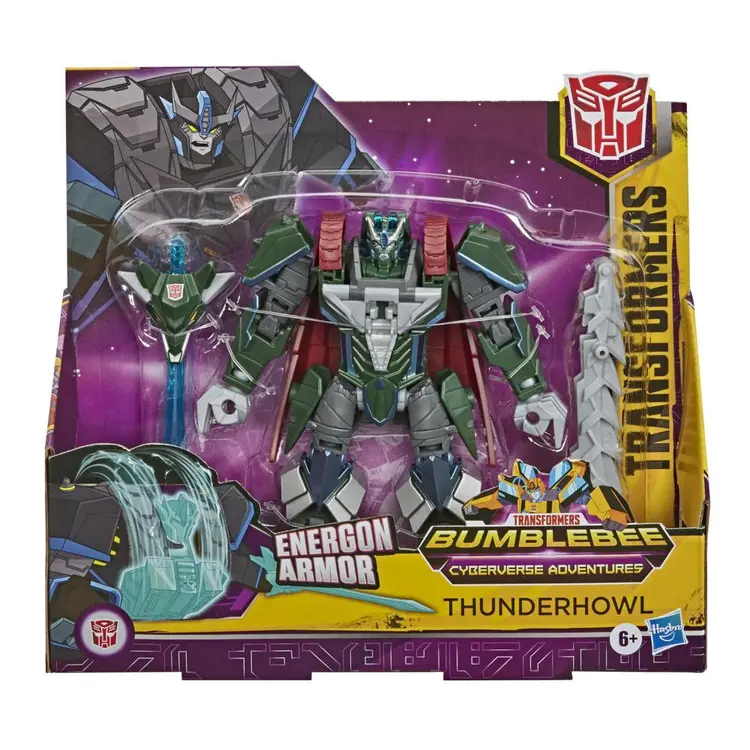 Transformers Bumblebee Cyberverse Adventures Ultra Thunderhowl Action Figure, Energon Armor, Ages 6 and Up, 6.75-inch