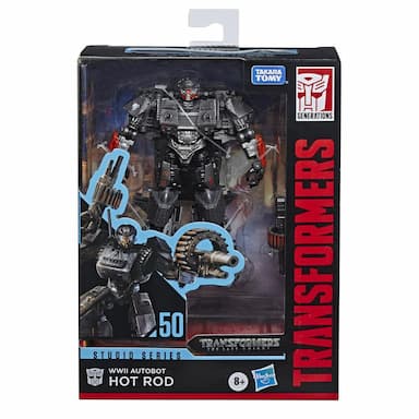 Transformers Toys Studio Series 50 Deluxe Transformers: The Last Knight WWII Autobot Hot Rod Action Figure, 8 and Up