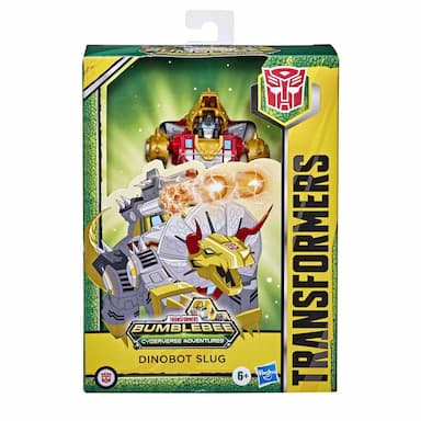 Transformers Bumblebee Cyberverse Adventures Toys Deluxe Dinobot Slug Figure, Blaster Fire Fury Action Attack, 5-inch