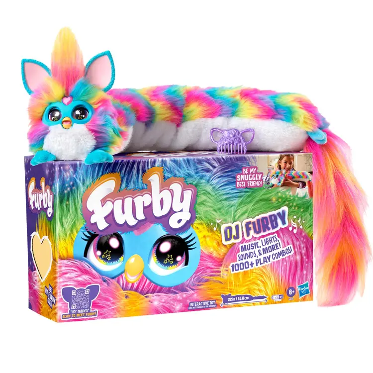 Furby DJ Furby Interactive Toy, Rainbow