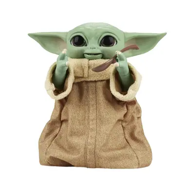 Star Wars Galactic Snackin’ Grogu 9.25-Inch-Tall Animatronic Toy, Over 40 Sound and Motion Combinations, Ages 4 and Up
