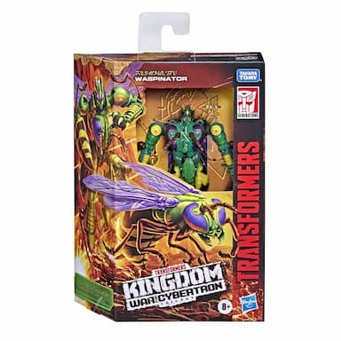Transformers Toys Generations War for Cybertron: Kingdom Deluxe WFC-K34 Waspinator Action Figure - 8 and Up, 5.5-inch
