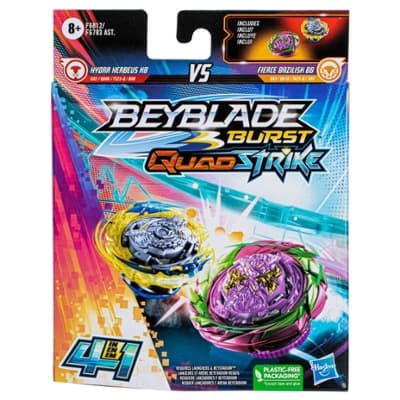 Beyblade Burst QuadStrike Fierce Bazilisk B8 and Hydra Kerbeus K8 Dual Pack, Battling Game Toy