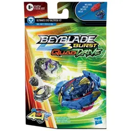 Beyblade Burst QuadDrive Ultimate Evo Valtryek V7 Spinning Top Starter Pack -- Battling Game Top Toy with Launcher