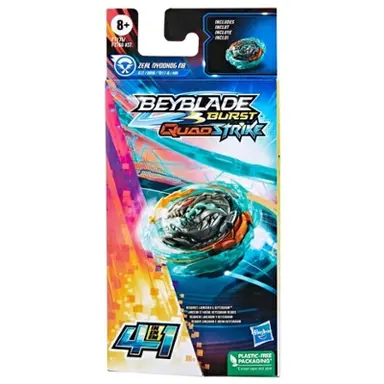 Beyblade Burst QuadStrike Zeal Nyddhog N8 Spinning Top Single Pack, Battling Game Toy