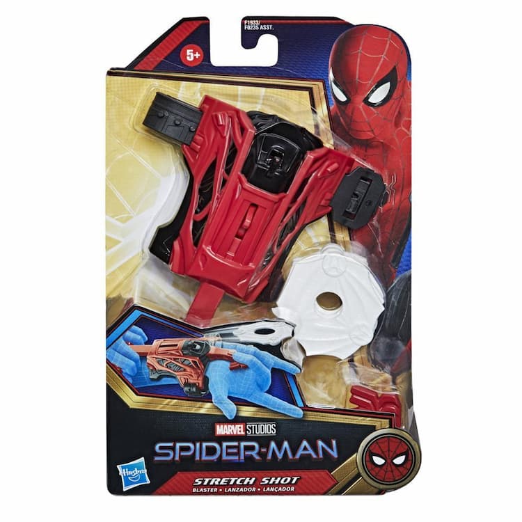 Marvel Spider-Man Stretch Shot Blaster Role Play Toy, Includes 3 Stretchy Web Projectiles, For Kids Ages 5 and Up