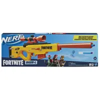 Nerf Fortnite BASR-L Bolt Action, Clip Fed Blaster Includes Removable Scope, 6-Dart Clip, 12 Official Nerf Elite Darts