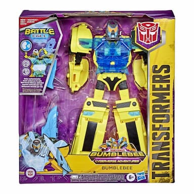 Transformers Bumblebee Cyberverse Adventures Battle Call Officer Class Bumblebee, Voice Activated Lights, and Sounds