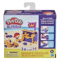 Play-Doh Builder Treasure Chest Toy Building Kit for Kids 5 Years and Up with 3 Non-Toxic Play-Doh Cans