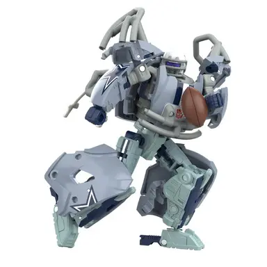 Transformers NFL Dallas Cowboys Starblitz 5.5-Inch Action Figure Changes from Robot to Helmet, Football Toys for Ages 8+