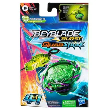 Beyblade Burst QuadStrike Chain Kerbeus K8 Starter Pack, Battling Game Toy with Launcher