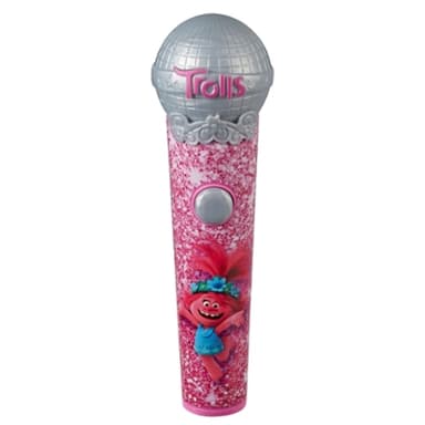 DreamWorks Trolls Poppy's Microphone, Musical Toy with Lights and Sounds, Plays 5 Songs from Movie Trolls World Tour