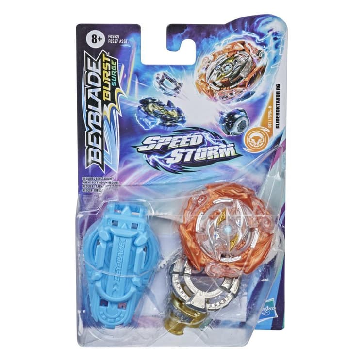 Beyblade Burst Surge Speedstorm Glide Roktavor R6 Spinning Top Starter Pack -- Battling Game Top Toy with Launcher