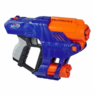 Nerf Elite Shellstrike DS-6 Blaster - Fires 3 Darts From Shells -- Includes 3 Shells and 6 Official Nerf Elite Darts