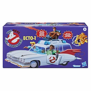 Ghostbusters Kenner Classics The Real Ghostbusters Ecto-1 Retro Vehicle with Accessories, Toys for Kids Ages 4 and Up