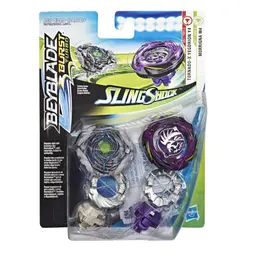 Beyblade Burst Turbo Slingshock Dual Pack Morrigna M4 and Tornado-X Yegdrion Y4