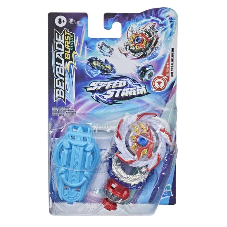 Beyblade Burst Surge Speedstorm Kolossal Helios H6 Spinning Top Starter Pack -- Battling Game Top Toy with Launcher