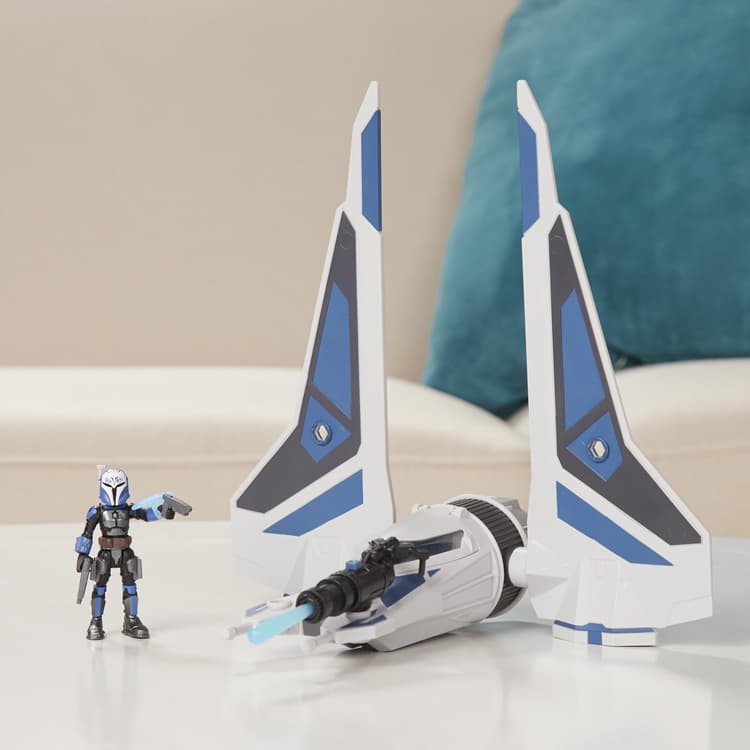Star Wars Mission Fleet Stellar Class Bo-Katan Gauntlet Starfighter Starfighter Siege 2.5-Inch-Scale Figure & Vehicle