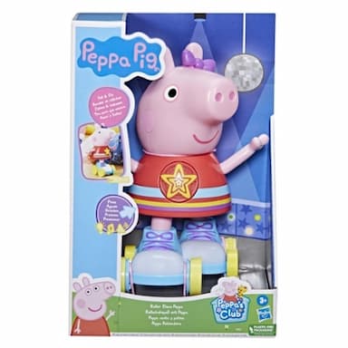 Peppa Pig Roller Disco Peppa Toy with Pull-and-Go Action; 11 Inches High with Lights, Speech, Music; Ages 3 and Up