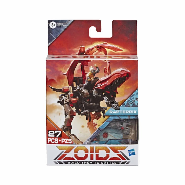 Zoids Mega Battlers Rapterrix - Velociraptor-Type Buildable Beast Figure, Wind-Up Motion - Kids Toys Ages 8 and Up, 27 Pieces
