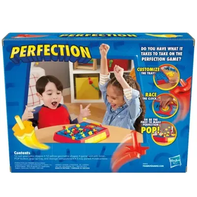 Perfection Board Game, Kids and Preschool Games for Ages 5+, Memory Game for Kids