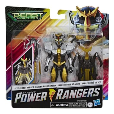 Power Rangers Beast Morphers Steel Robot Ranger Action Figure