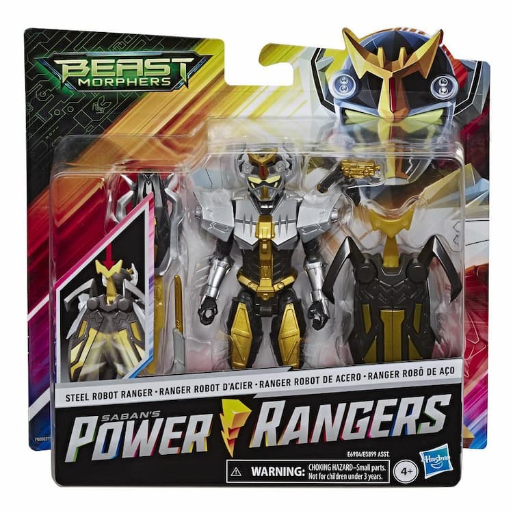 Power Rangers Beast Morphers Steel Robot Ranger Action Figure