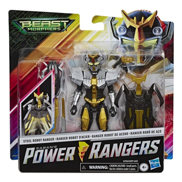 Power Rangers Beast Morphers Steel Robot Ranger Action Figure