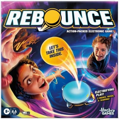 Rebounce Game | Indoor and Outdoor Electronic Action Game for Kids, Teens, and Adults | Ages 8+ | 2 to 6 Players | 10 Mins. | Family Travel Games