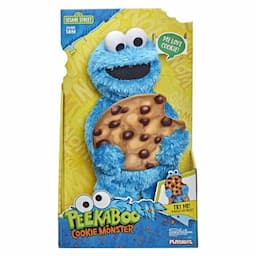 Sesame Street Peekaboo Cookie Monster Talking 13-Inch Plush Toy for Toddlers, Kids 18 Months & Up