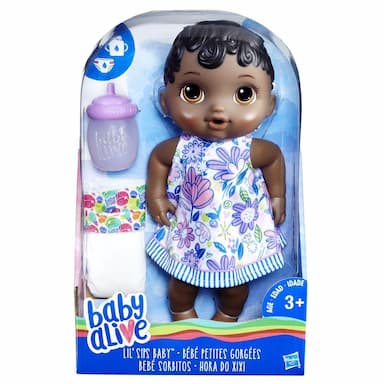 Baby Alive Lil' Sips Baby - Black Sculpted Hair