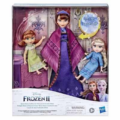 Disney's Frozen 2 Queen Iduna Lullaby Set with Elsa and Anna Dolls, Singing Queen Iduna, Toy Inspired by Disney's Frozen 2