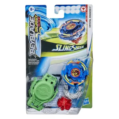 Beyblade Burst Rise Slingshock Crystal Dranzer F Starter Pack -- Battling Top Toy and Right/Left-Spin Launcher