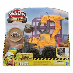Play-Doh Wheels Front Loader Toy Truck with Non-Toxic Play-Doh Sand Compound and Classic Play-Doh Compound in 2 Colors