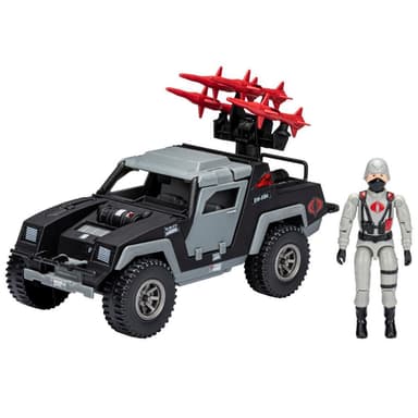 G.I. Joe Retro Collection Cobra Stinger Vehicle 3.75-Inch-Scale Cobra Officer Figure Toys for Kids Ages 4 and Up