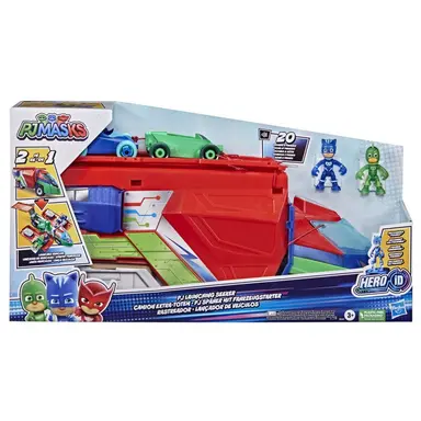PJ Masks PJ Launching Seeker Preschool Toy, Transforming PJ Seeker Vehicle Playset for Kids Ages 3 and Up