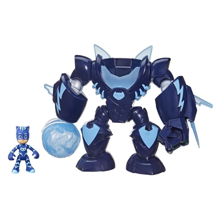 PJ Masks Robo-Catboy Preschool Toy with Lights and Sounds for Kids Ages 3 and Up, Includes Catboy Action Figure