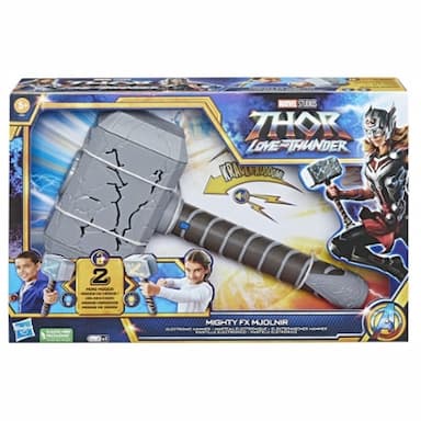 Marvel Studios’ Thor: Love and Thunder Mighty FX Mjolnir Electronic Hammer Roleplay Toy for Kids Ages 5 and Up