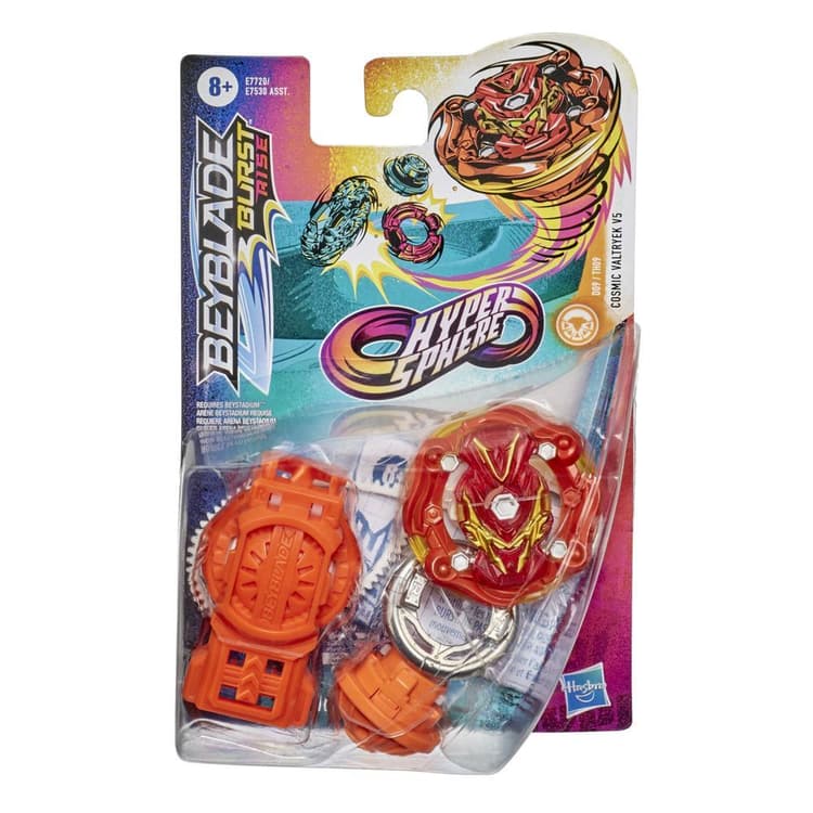 Beyblade Burst Rise Hypersphere Cosmic Valtryek V5 Starter Pack -- Stamina Type Battling Game Top and Launcher Toy