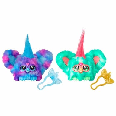 Furby Furblets Luv-Lee & Mello-Nee 2-Pack Mini Electronic Plush Toy for Girls & Boys 6+