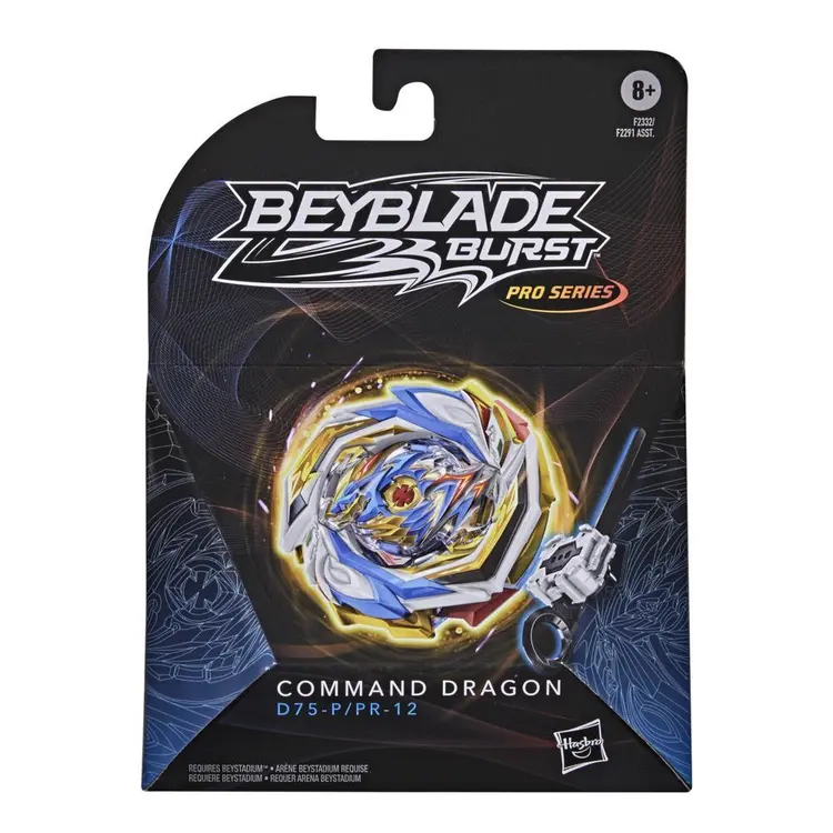 Beyblade Burst Pro Series Command Dragon Spinning Top Starter Pack -- Battling Game Top with Launcher Toy