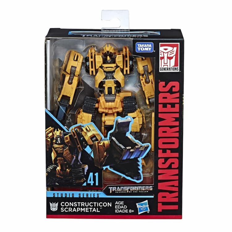 Transformers Toys Studio Series 41 Deluxe Class Transformers: Revenge of the Fallen Movie Constructicon Scrapmetal Action Figure - Ages 8 and Up, 4.5-inch