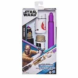 Star Wars Lightsaber Forge Mace Windu Extendable Purple Lightsaber Customizable Roleplay Toy, Ages 4 and Up