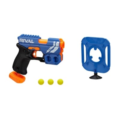 Nerf Rival Advanced Targeting Set -- Breech-Load Blaster, Suction Target, 3 Official Nerf Rival Rounds