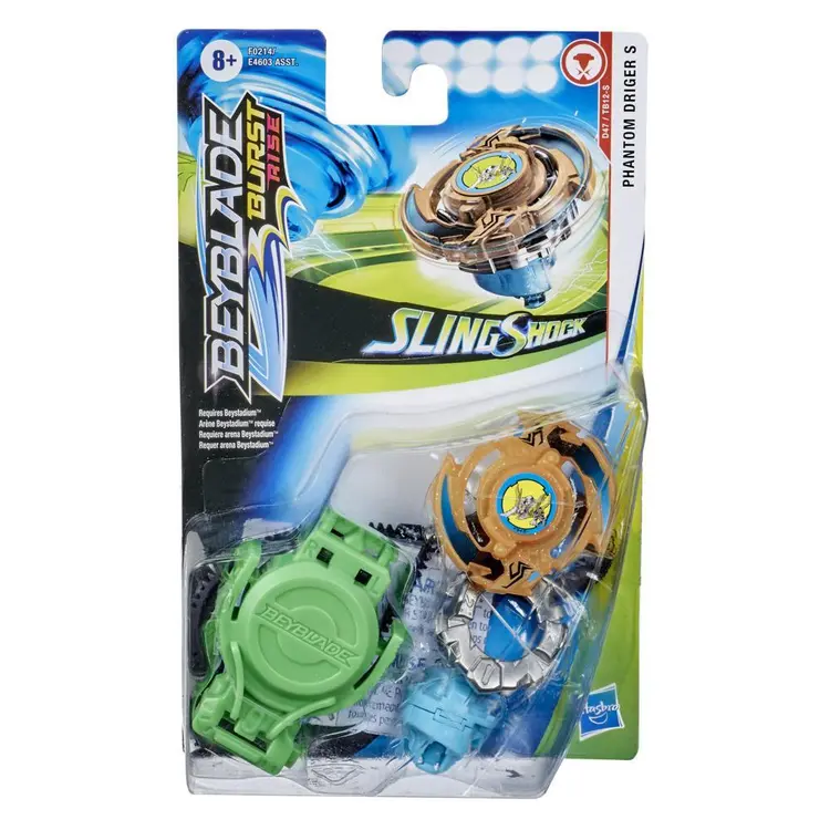 Beyblade Burst Rise Slingshock Phantom Driger S Starter Pack -- Battling Top Toy and Right/Left-Spin Launcher