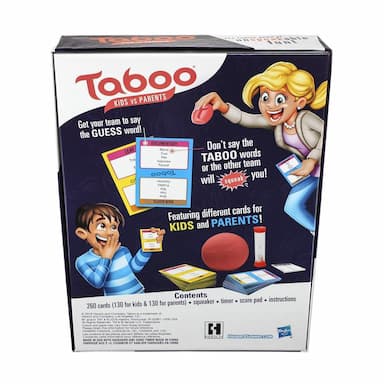 Taboo Kids vs. Parents Family Board Game Ages 8 and Up