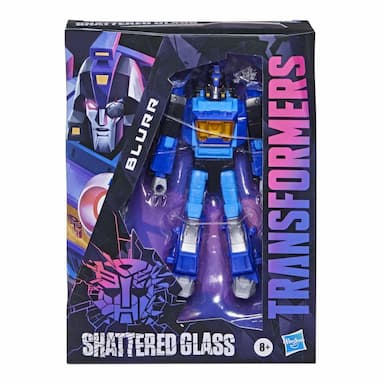 Transformers Generations Shattered Glass Collection Deluxe Class Blurr - Ages 8 and Up, 5.5-inch